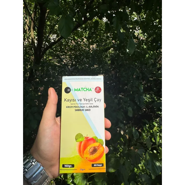 MATCHA ZAYIFLAMA ÇAYI-KAYISI YEŞİL ÇAY 160GR