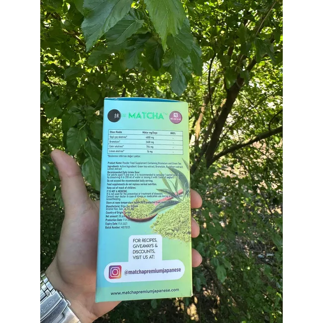 MATCHA ZAYIFLAMA ÇAYI-YEŞİL ÇAY-LİMON 160GR